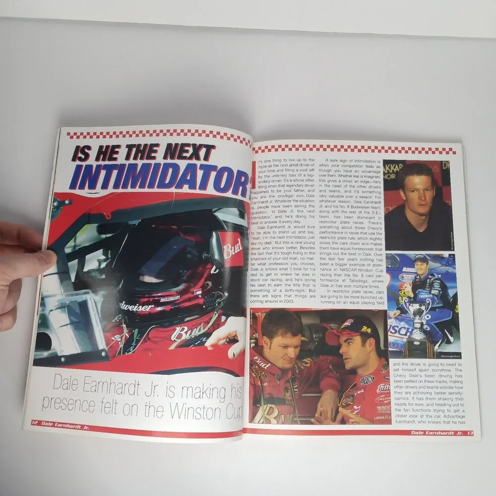 2003 Racing Publications Present Dale Earnhardt Jr The New Intimidator Magazine